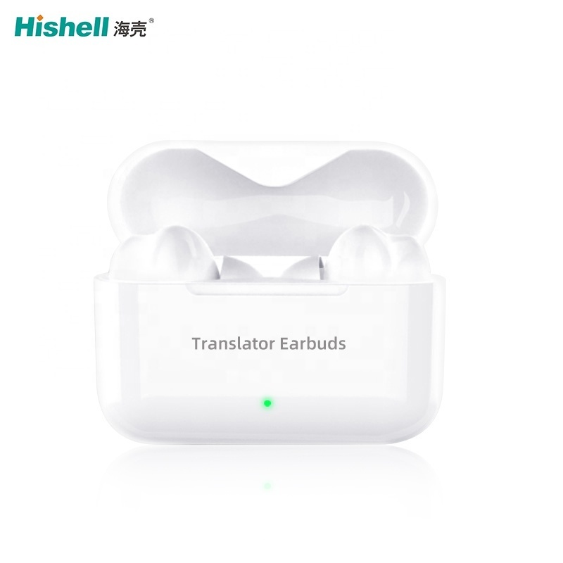 Phone APP Dual Earbud 127 Languages Long Working Time Translation Earphone