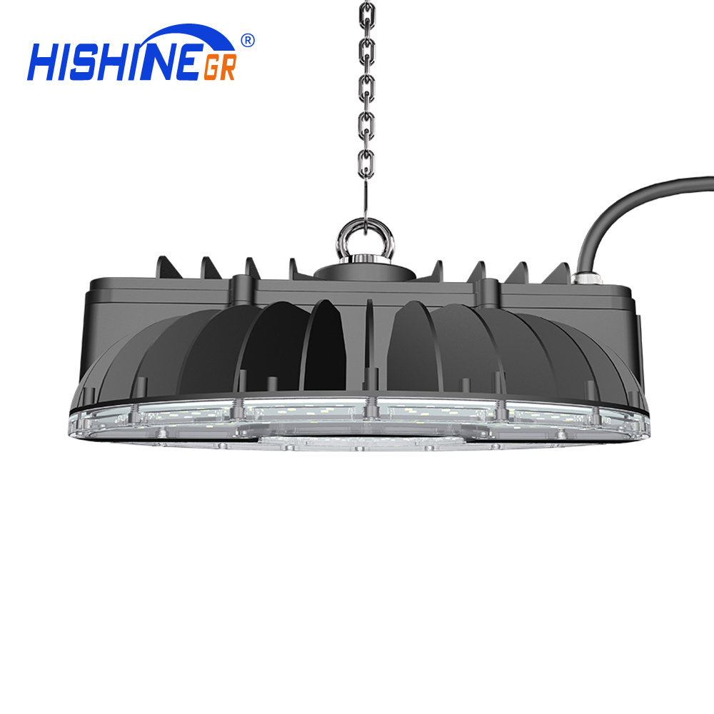 100W 150W 200W 250W LED High Bay Light Factory Light LED UFO Lamp for Warehouse Ceiling Workshop Garage Industrial Lighting