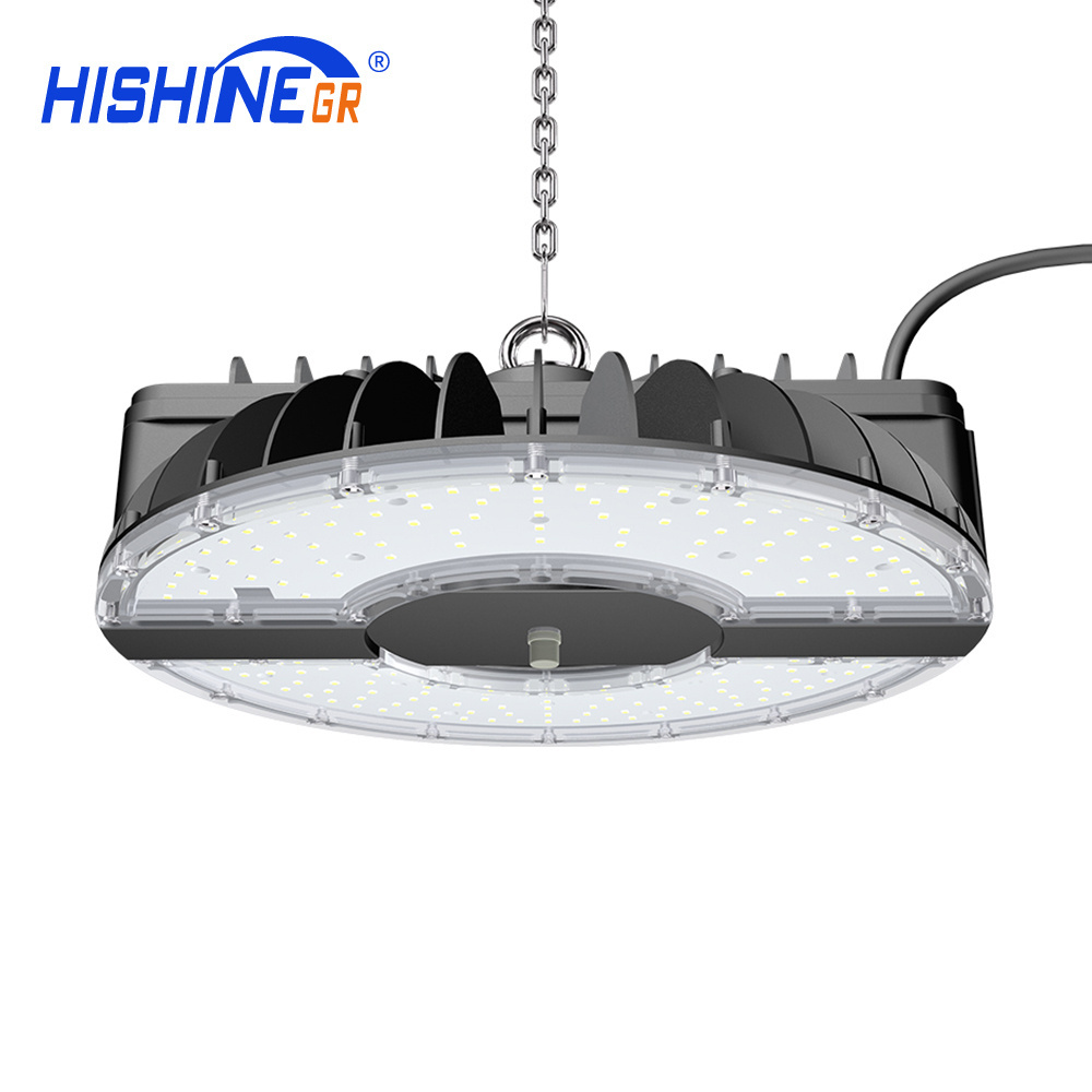 100W 150W 200W 250W LED High Bay Light Factory Light LED UFO Lamp for Warehouse Ceiling Workshop Garage Industrial Lighting