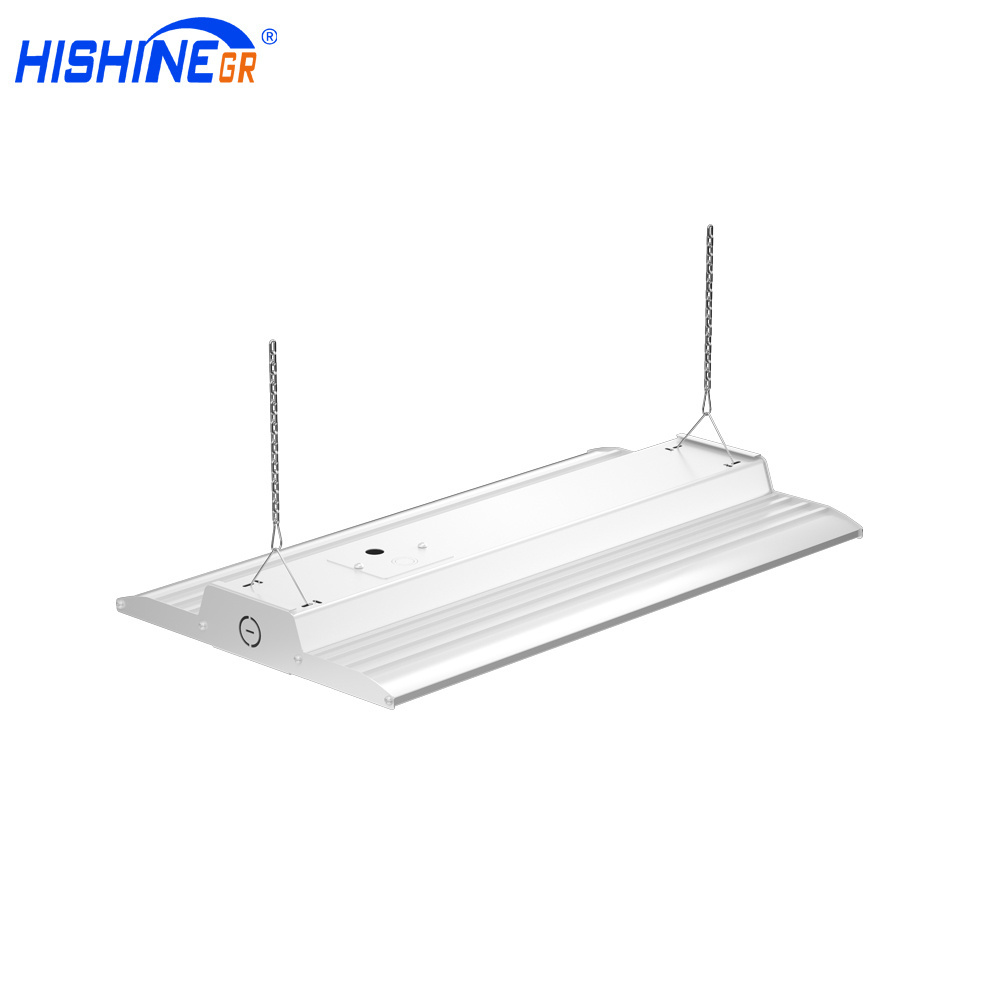 HiShine Commercial Led Linear Pendant Light 40W 80W 100W 200W Linear Lamp for Office Warehouse Gym Led High Bay Lights