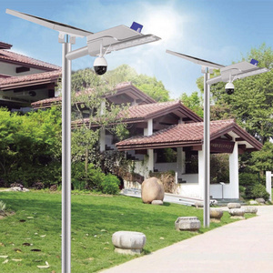 High Lumen IP67 Solar Street Light Smart City Farola Solar Intelligent Sensor Wifi Camera Solar Led Street Lighting Fixtures 80