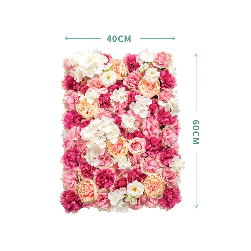 Factory Direct Sales Silk Rose Hydrangea Wedding Table Centerpieces Artificial Flower Wall For Wedding Decoration