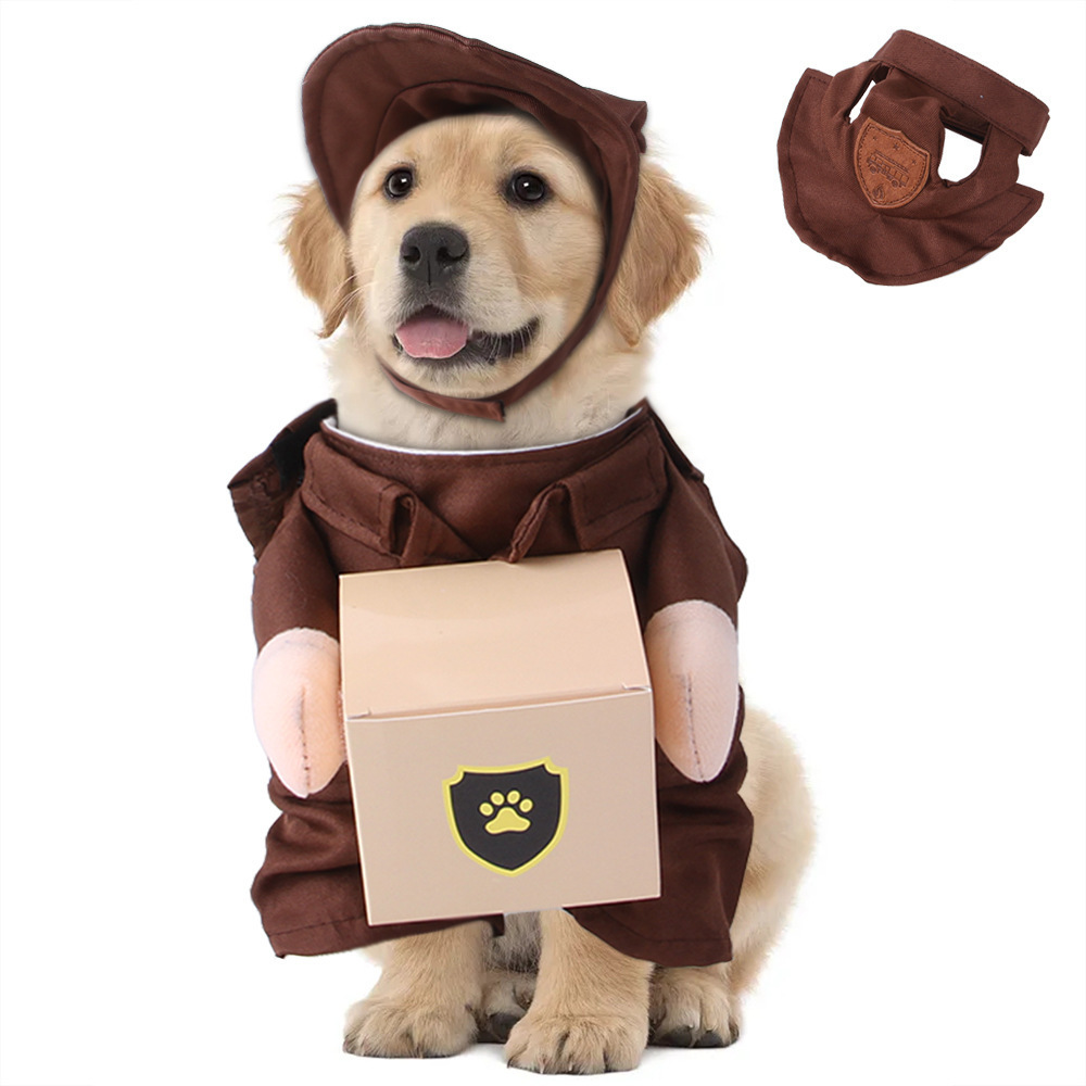 Hot selling Halloween Clothes For Dog Costume Funny Custom Pet Clothes Cosplay Pet Dog Clothing Doll Holding A Knife Costume