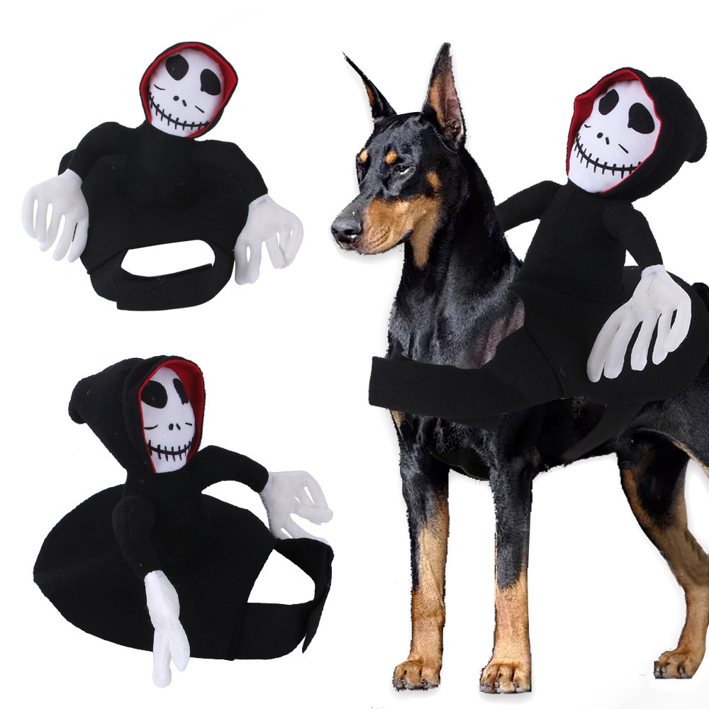 Hot selling Halloween Clothes For Dog Costume Funny Custom Pet Clothes Cosplay Pet Dog Clothing Doll Holding A Knife Costume