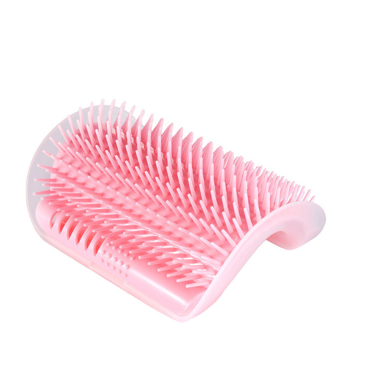 Hot Selling PP Self Grooming Brush For Cats Wall Corner Massage Cat Combs Brush Corner Scratcher Rubbing Pet Supply