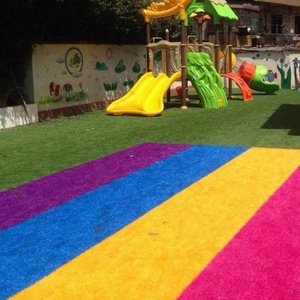 30mm 25mm Pink Yellow Red Blue Green Purple Color turf artificial grass synthetic lawn carpet grass