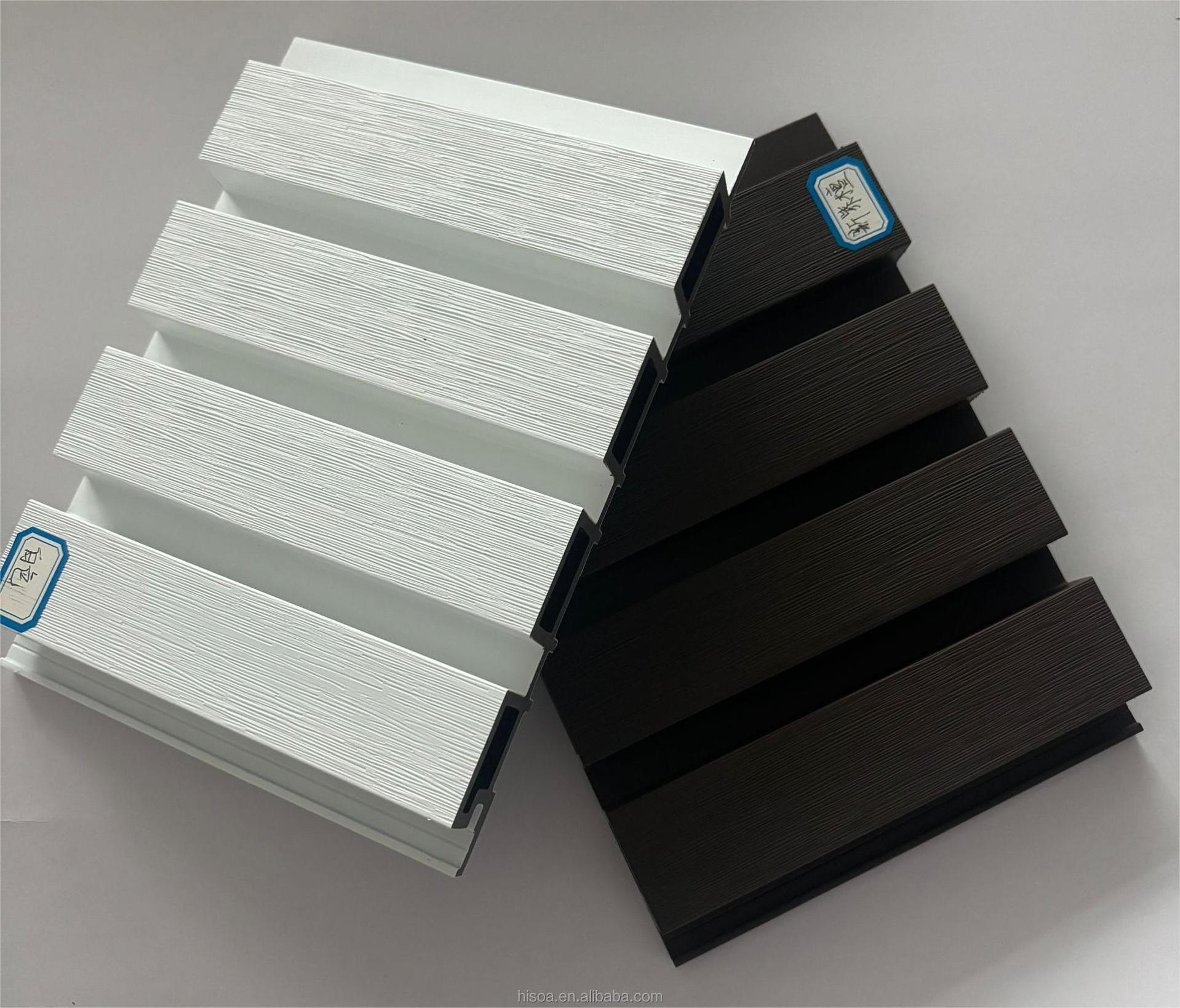 Hisoa WPC co-extrusion wall board cladding plastic wood composite ceiling boards outdoor indoor wpc decking