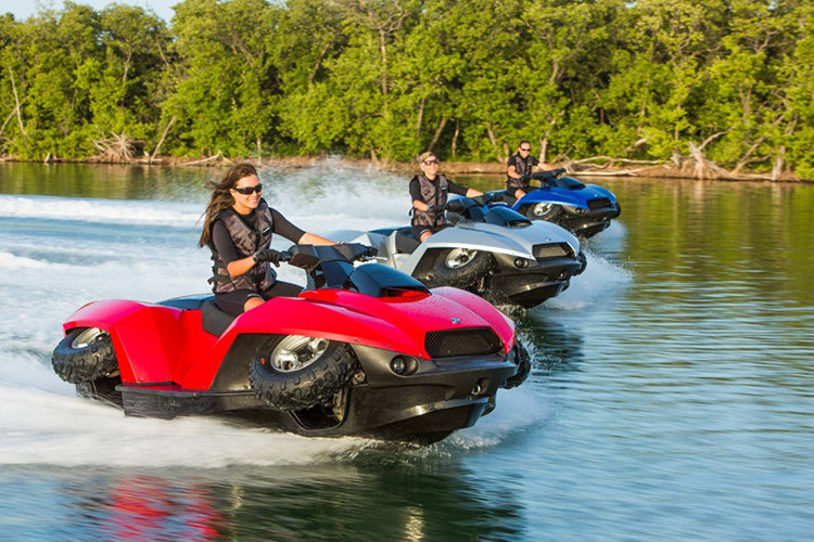 Made In China Hison Most Popular Amphibious Motorboat 1400cc  Amphibious Atv Quadski 4 Stroke Amphibious Boat