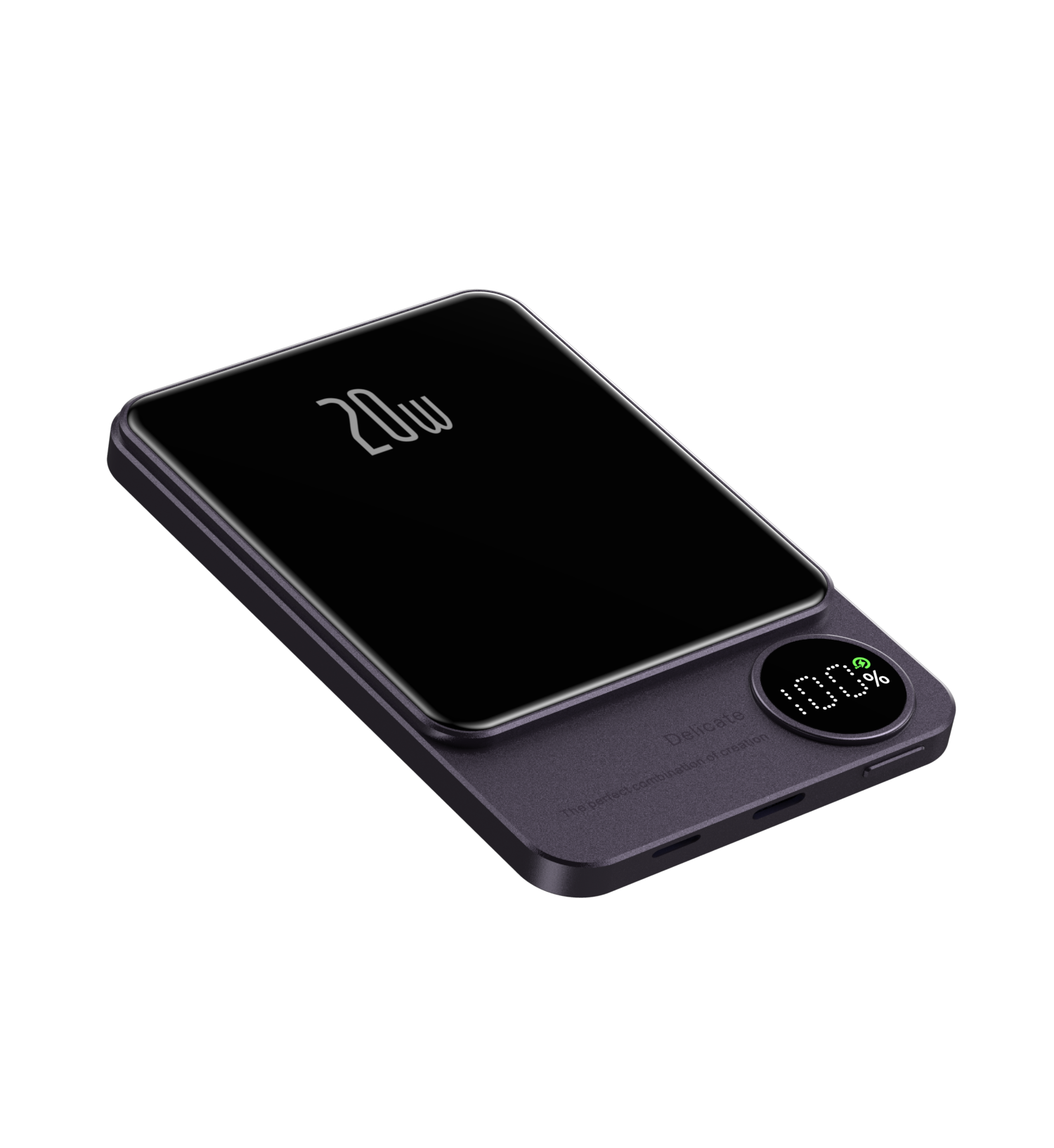 Q9 Newest Mini Portable Charger 5000mah 10000mah Powerbank Magnetic Wireless Charging Metal Power Bank with Led Display