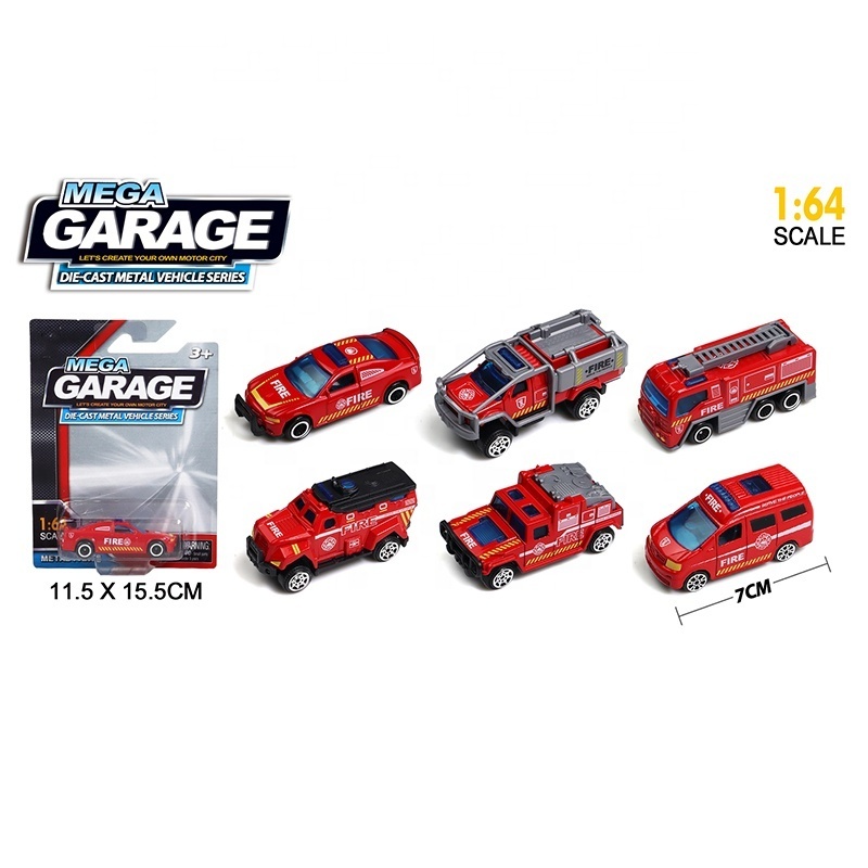 Hot Selling Mini Sliding Alloy SUV Sports Car Fire Truck Police Car 1:64 Scale Diecast Toys For Boy Toddlers Birthday Gift