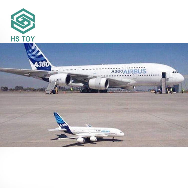 HS 2.4G 4CH A380 Airbus Model RC Wingspan Flying Toys Remote Control Plane RC Airplanes With Music Light