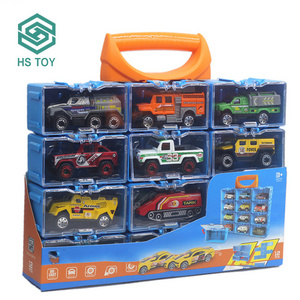 HS Juguetes De Metal Premium High Quality 1:64 Slide Alloy Racing Car With Collected Box