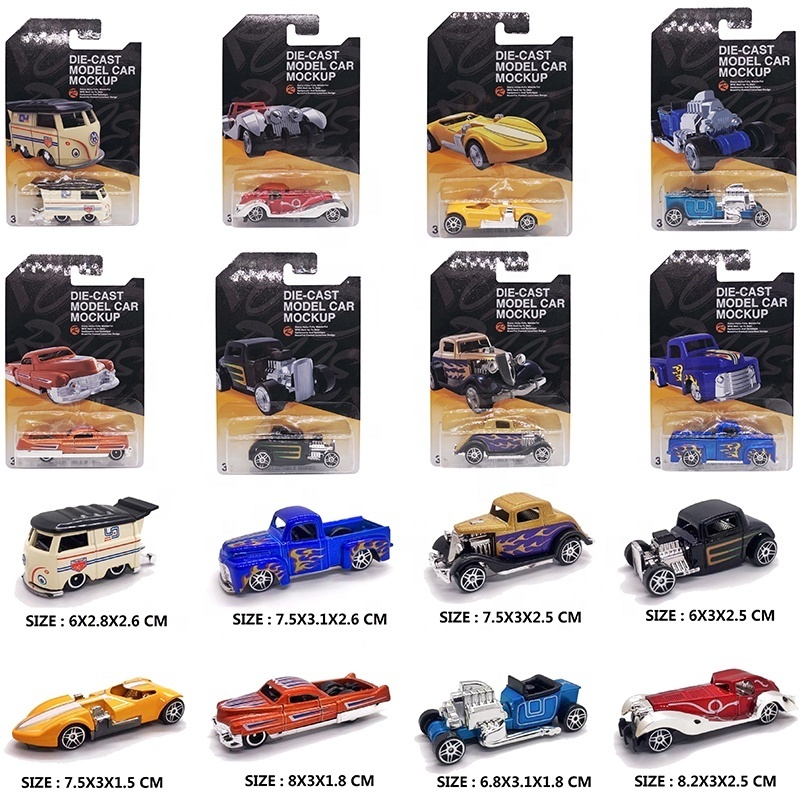 Hot Sale mini Alloy Diecast Small Car 1:64 Classic Simulation Metal Vehicle Wheels Toys Racing Cars Model Set Toy For Kids