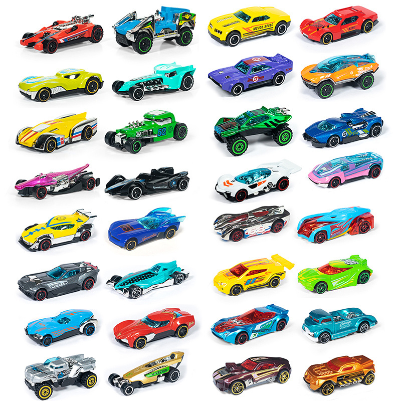 Wholesale 1/64 Wheels Diecast mini alloy Car Toys Hot Free Wheel Children's Alloy Toy Model Kit Car For Kids