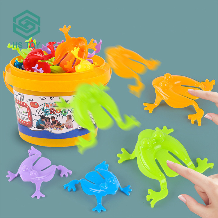 HS Toy Party Favors Finger Action Training Bouncing Jumping Frogs Popular Kids Toys Under 1 Dollar For Little Gifts