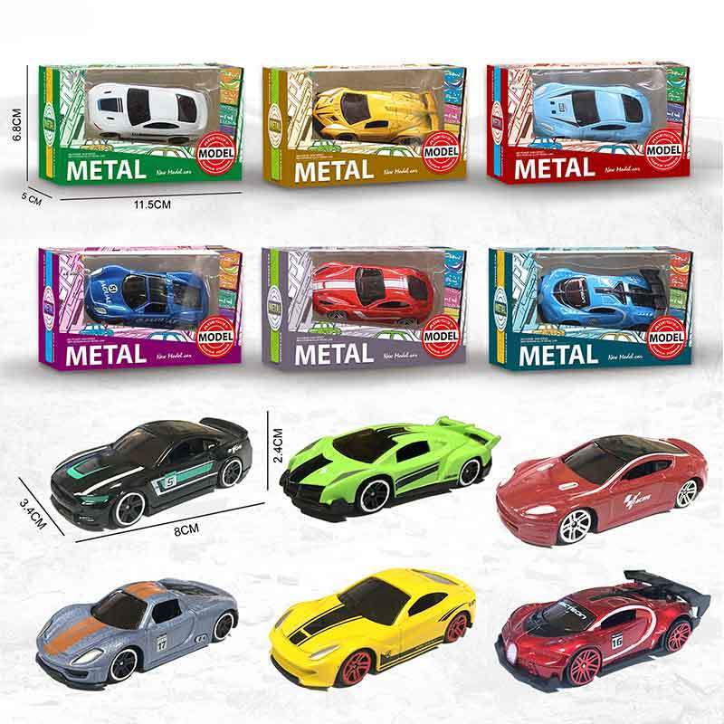 Blister Packaging Promotional Set Simulation Pull Back Racing Toy Vehicles Miniature 1:64 Diecast Car