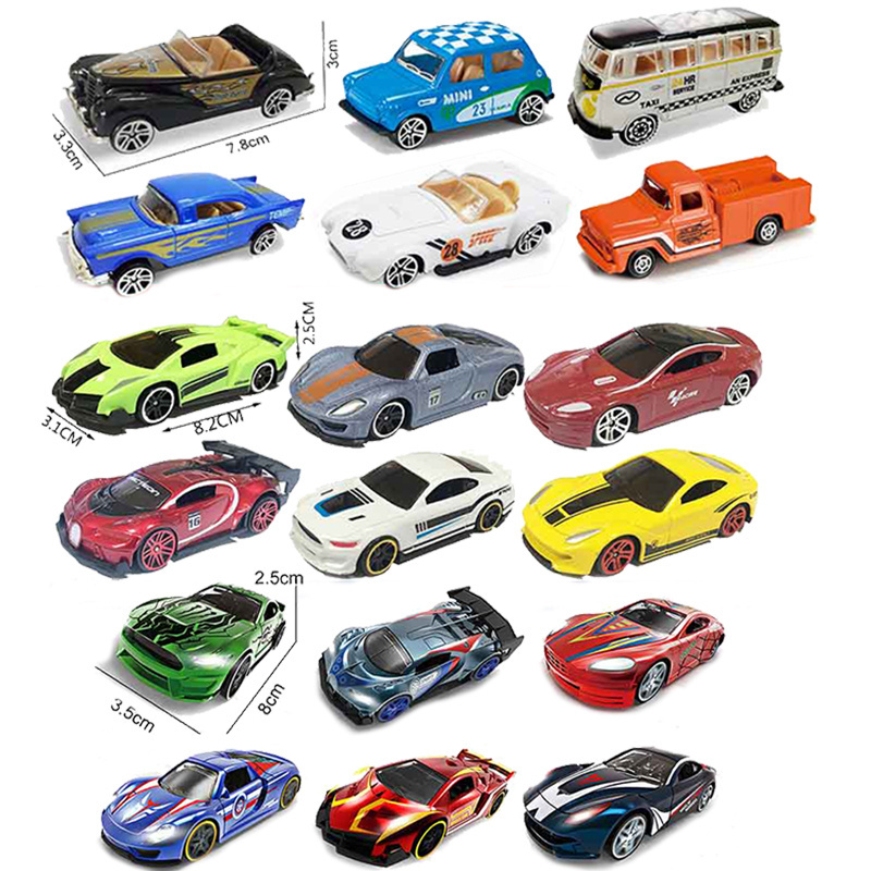 Blister Packaging Promotional Set Simulation Pull Back Racing Toy Vehicles Miniature 1:64 Diecast Car