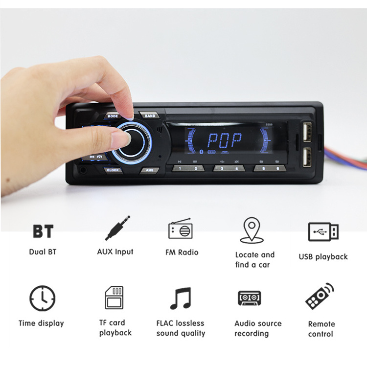 Factory Direct 1 din car stereo audio 12v fast Charging car mp3 player with usb