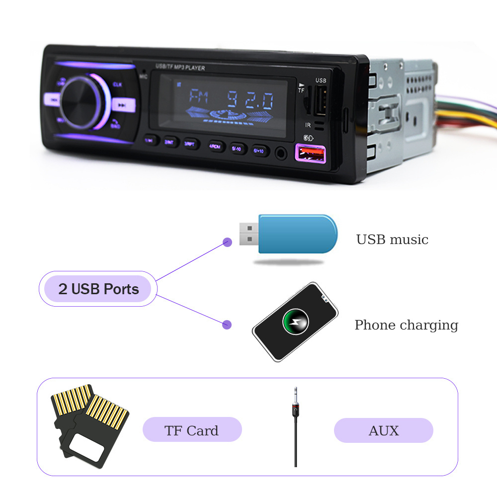 1din car mp3 mp4 player with fm transmitter bluetooths transmitter reproductor mp3 de carro car stereo