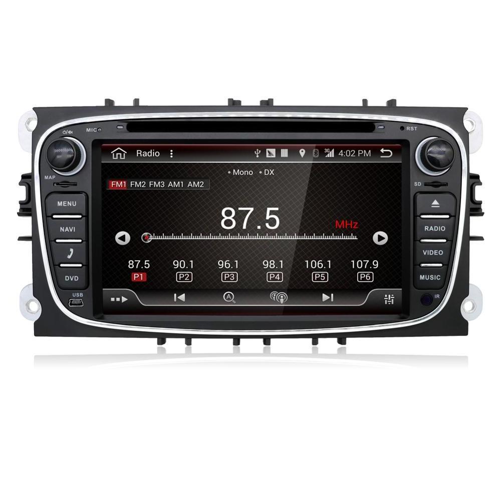 2din car multimedia player with gps wifi EQ touch screen Android car radio For Ford Focus 2015-2016