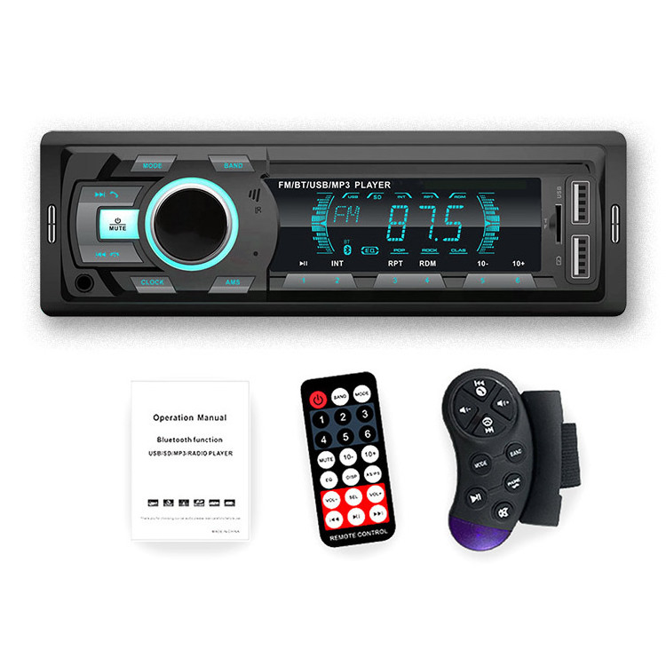 Factory Direct 1 din car stereo audio 12v fast Charging car mp3 player with usb