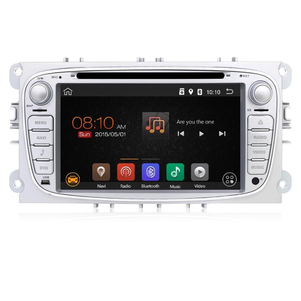 2din car multimedia player with gps wifi EQ touch screen Android car radio For Ford Focus 2015-2016