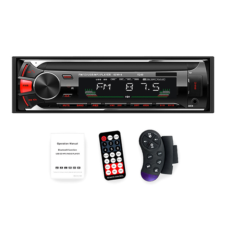 Hisound lcd sell wireless hand free carstereo car music player mp3 bt 12v aux car mp3 player