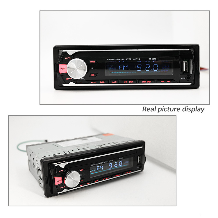 Hisound lcd sell wireless hand free carstereo car music player mp3 bt 12v aux car mp3 player