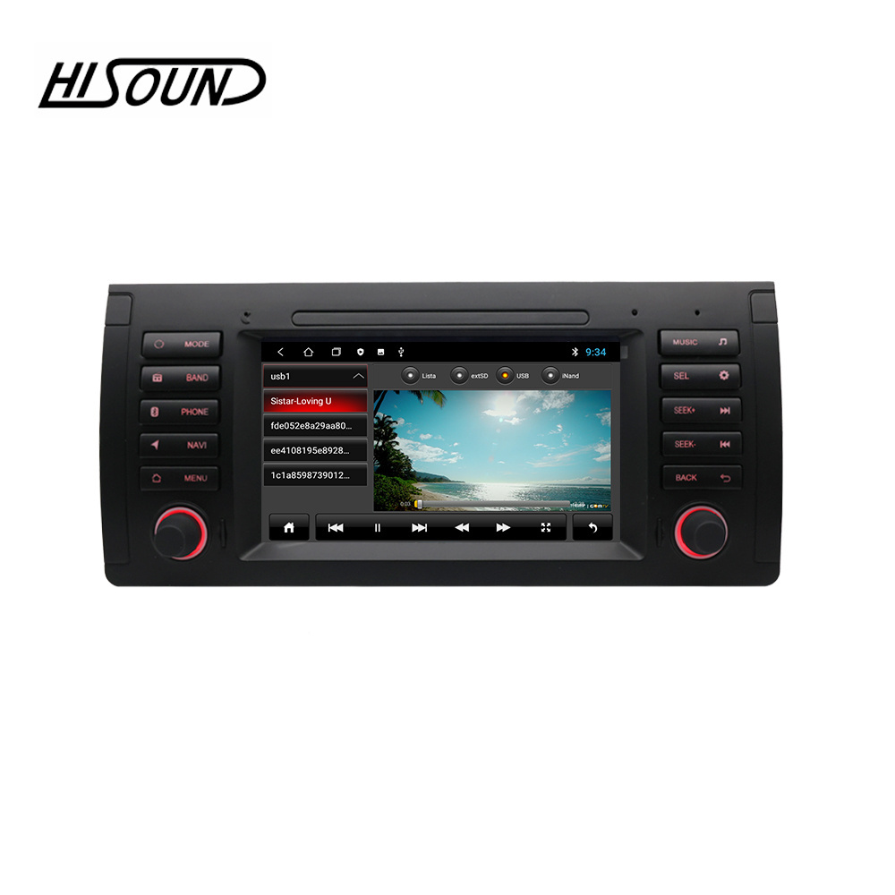 2Din Android 10 system Autoradio with BT mirror link GPS WIFI FM car stereo for BMW E39