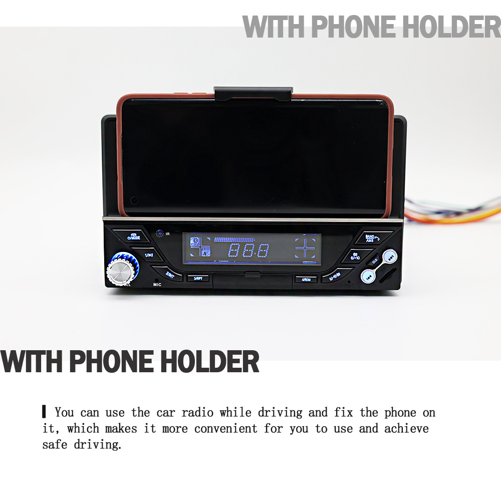 OEM 4 channel 7388 ic usb car audio mp3 usb player kit bt With mobile phone holder  car mp3 player