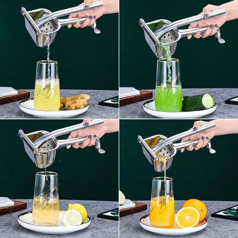 Multifunctional manual juicer squeeze lemon press stainless steel manual juicer