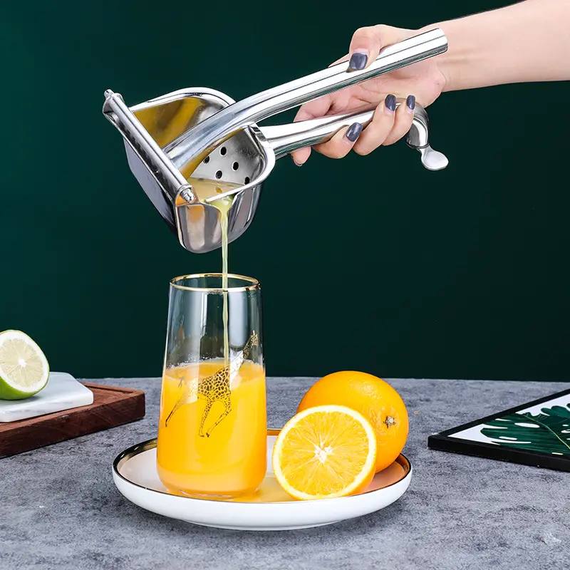 Multifunctional manual juicer squeeze lemon press stainless steel manual juicer