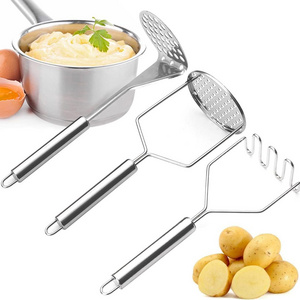 Wholesale Stainless Steel Mashed Potatoes Masher Home Mashers Baby Complementary Food Pressure Mashed Potatoes Kitchen Tools