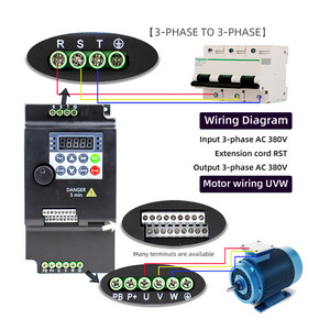 AC drive 3phase 5HP 4.0KW 380V inverter  VFD  drive for motor