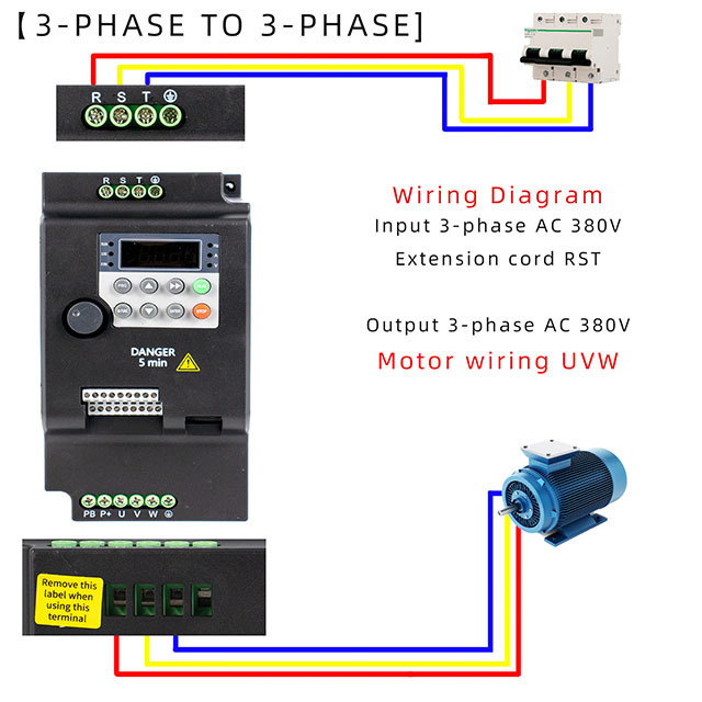 HISUN Wholesale Small VFD 4.0KW 380V Ac Frequency Inverter