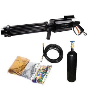 Stage special effects products Gatling LED CO2 confetti gun