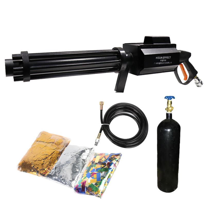 Stage special effects products Gatling LED CO2 confetti gun