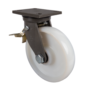 8 inch heavy duty brake nylon caster