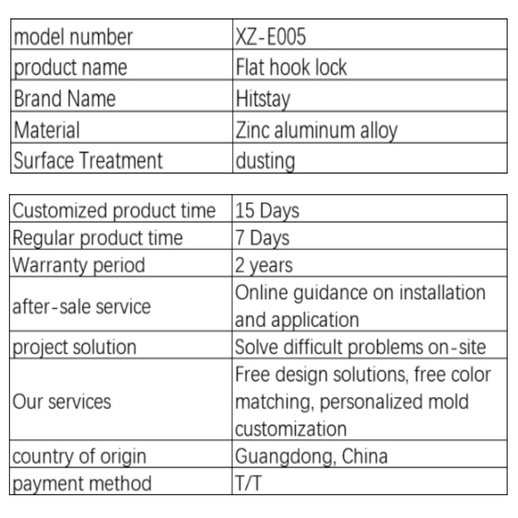 Hitstay factory Zinc alloy sliding door and window latch lock for aluminium profile lock handles