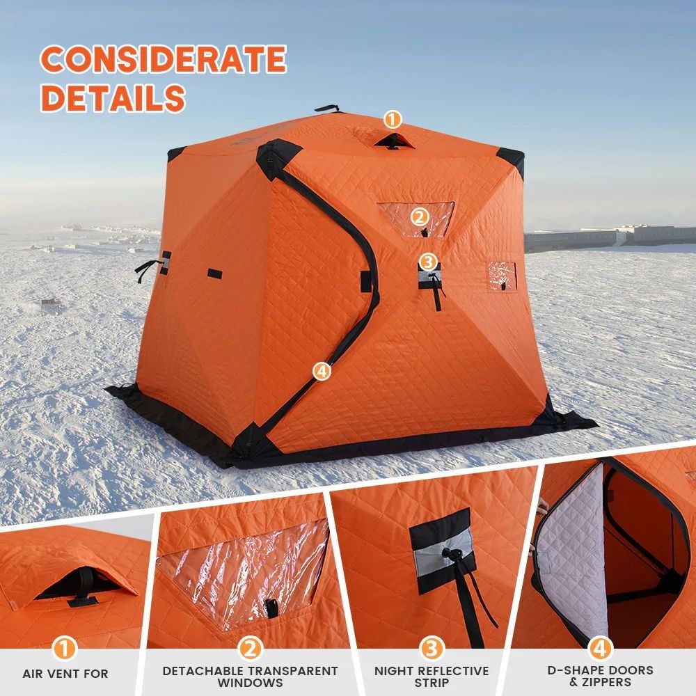 BSCI Factory OEM Wholesale Custom CE fishing tent carp fishing bivvy waterproof China pop up ice fishing tent for outdoor winter