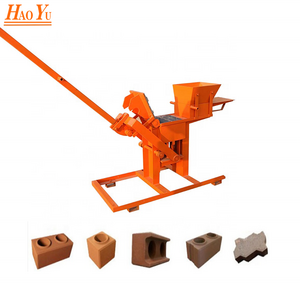 Portable manual brick making machine interlocking brick making machine clay brick making machine