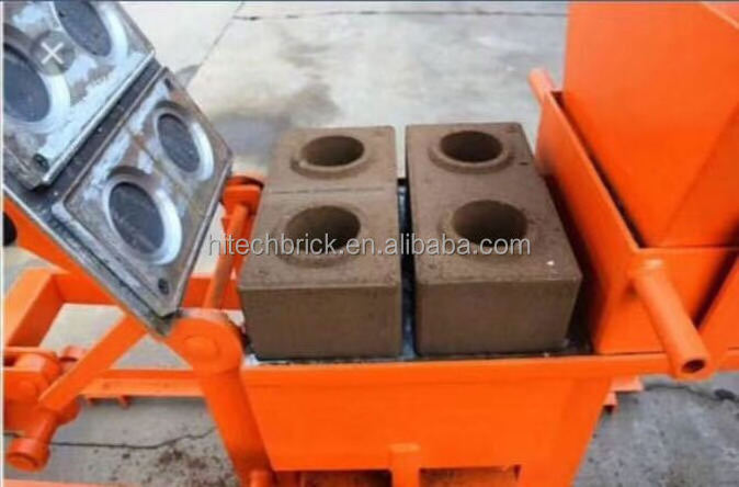 Qmr2 40 Mini Manual Clay Brick Machinery Interlocking Red Earth Soil Block Making Machine Price