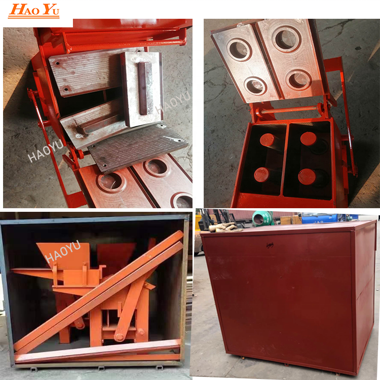 Qmr2 40 Mini Manual Clay Brick Machinery Interlocking Red Earth Soil Block Making Machine Price