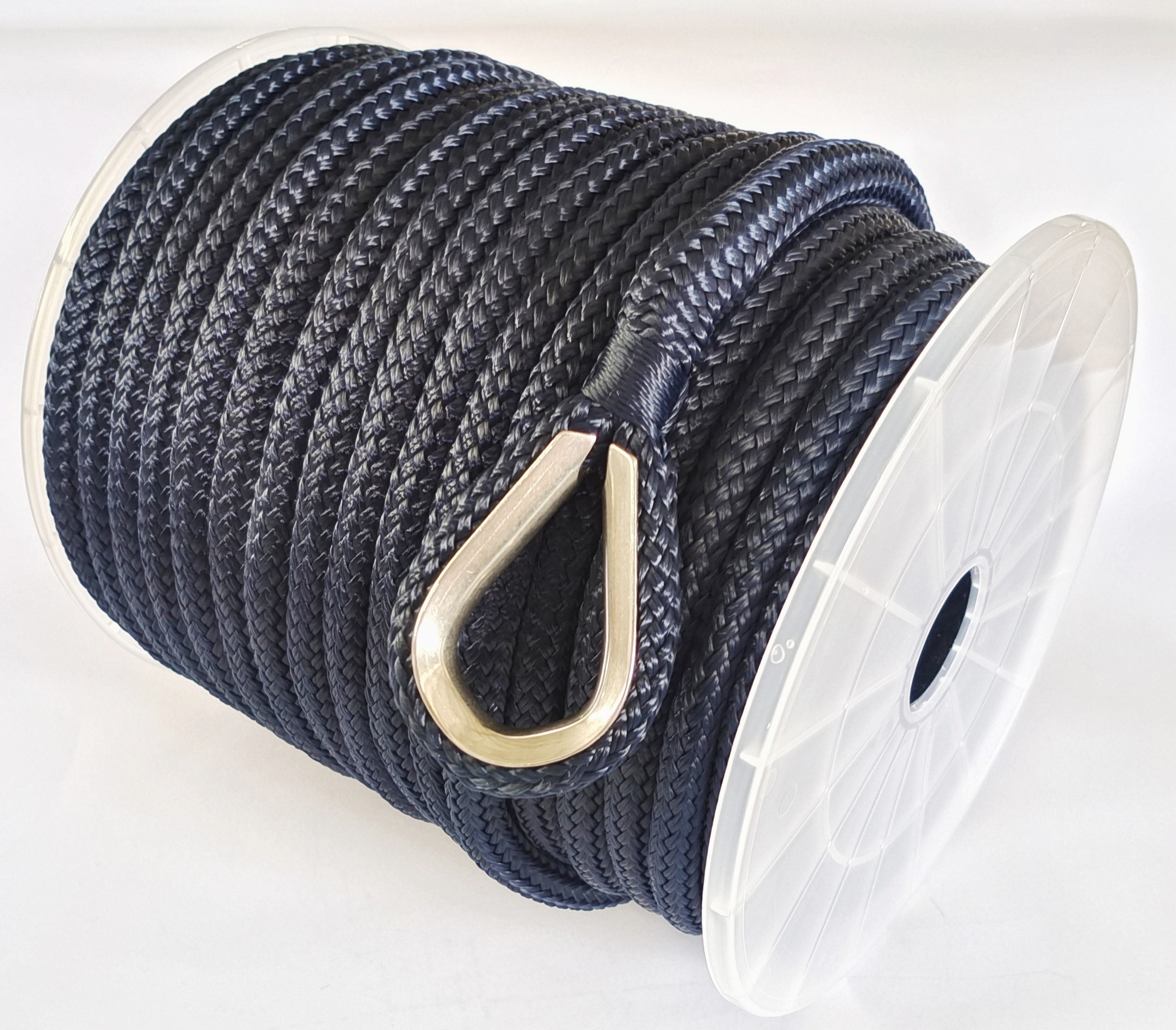 Sailing Rope Braided Marine Rope Yacht Sailing Dock Line 12mm Double Braided Nylon Rope