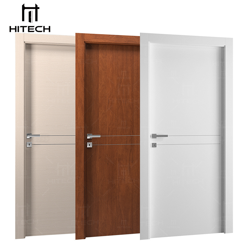 Hitech fancy designs interior doors with frames waterproof wood door finished oak skin veneer inside interior wood door