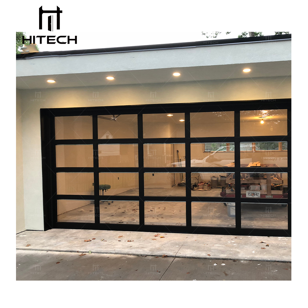 Hitech Motor Kg50 Overhead Pedestrian 16x7 Bifold Garage Door with Frame for Garage Door Vertical Line 98 Sectional Garage Door