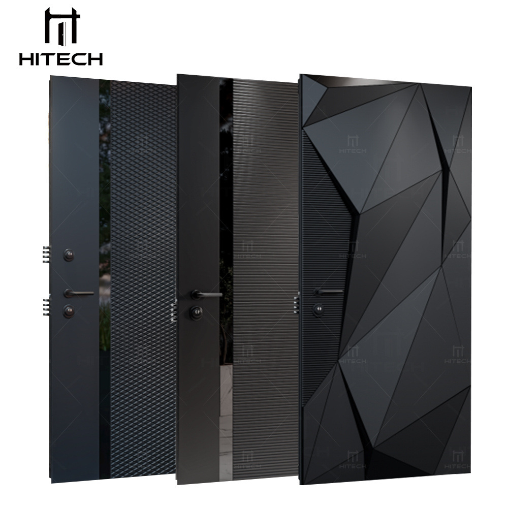 Hitech custom design luxury stainless steel doors modern houses pivot front doors