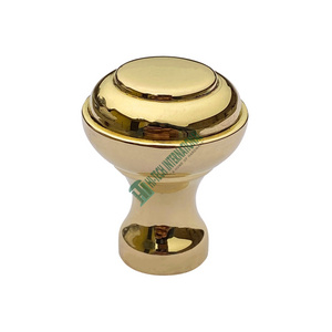 Brass Button Cabinet Knobs Small Cupboard Hardware Custom Bulk India Manufacturer Gold Solid Brass Polished Metal Drawer Knob