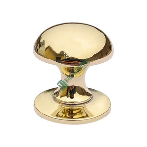 Brass Mushroom Cabinet Knobs Gold Solid Brass Polished Metal Drawer Knob Small Cupboard Hardware Custom Bulk India Manufacturer