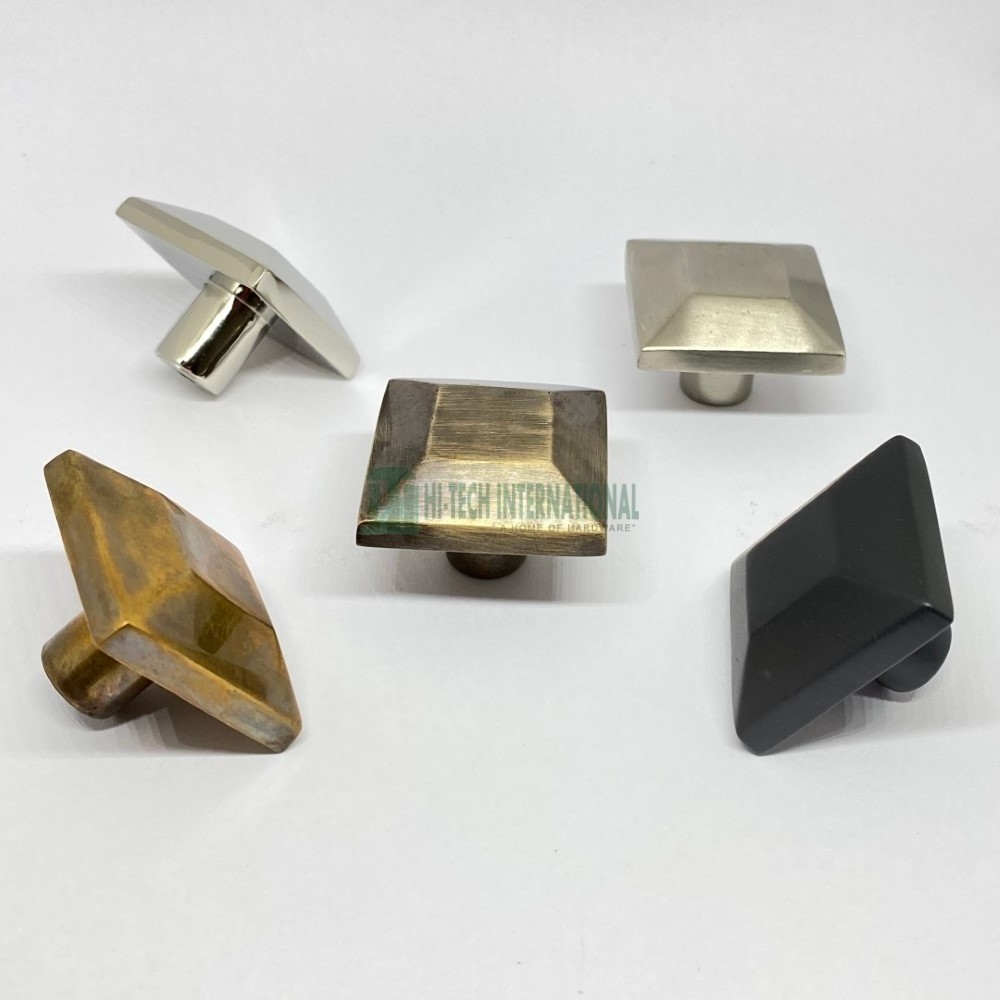 Brass Pyramid Shape Drawer Knobs Wholesale Cabinet Pull Handle Furniture Hardware Bulk Manufacturers Polished Knobs